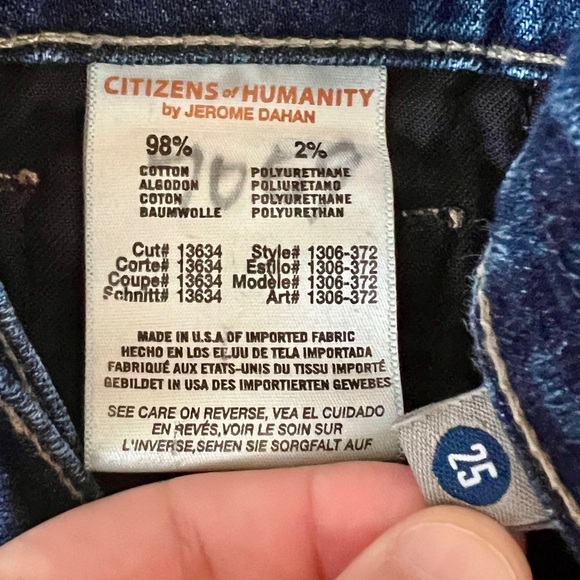 Citizens of Humanity Elson Medium Rise Straight Leg Jean - 25 - Picture 8 of 12